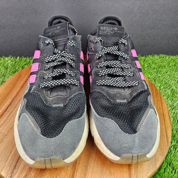 Adidas Originals Nite Jogger Shoes Core Black/Pink/Gum EG2955 Shoes Mens 9.5 main image 4